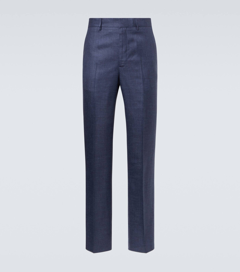 Wool, silk, and linen suit pants 1