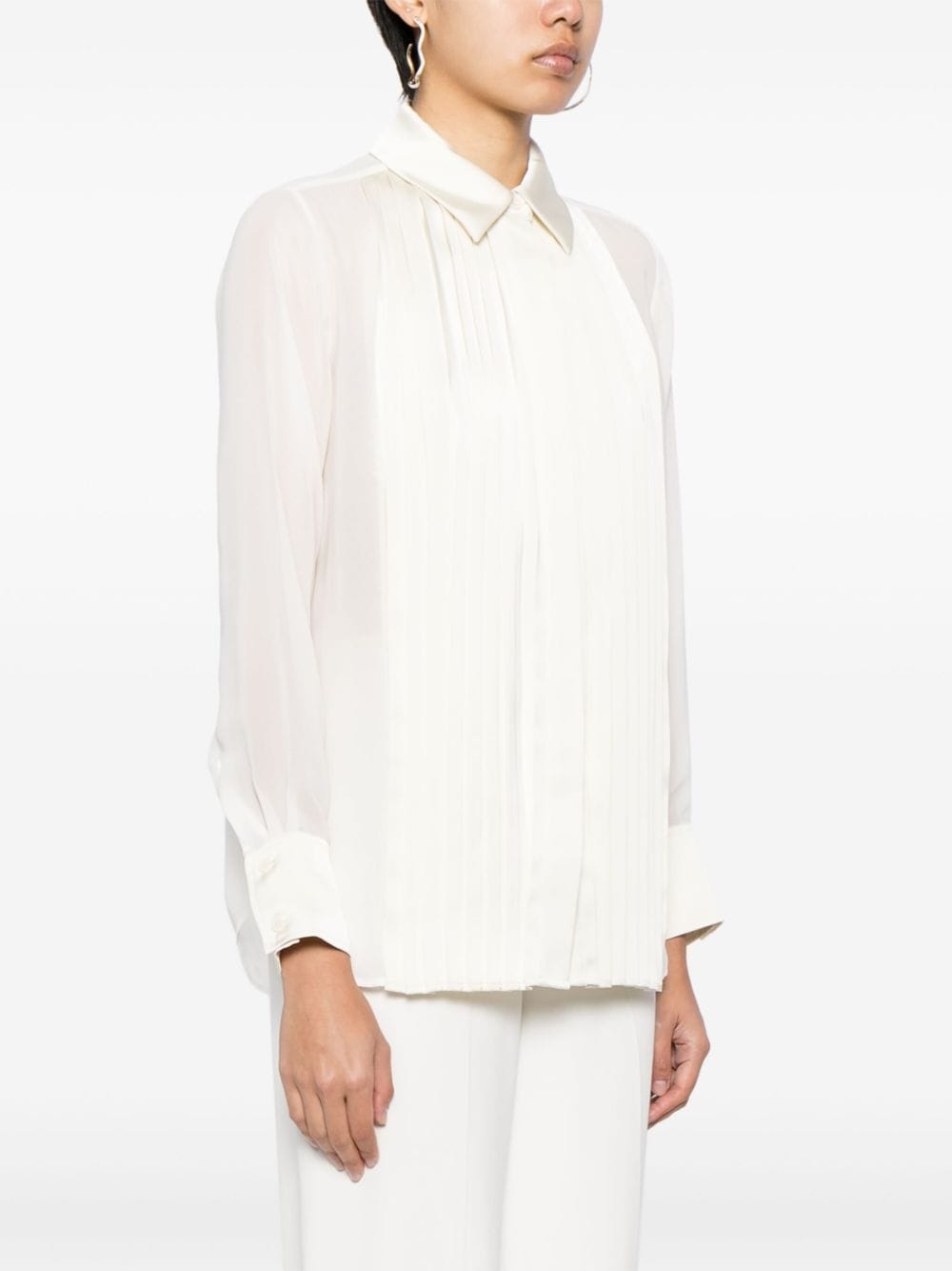 Vinka pleated long-sleeve shirt - 3