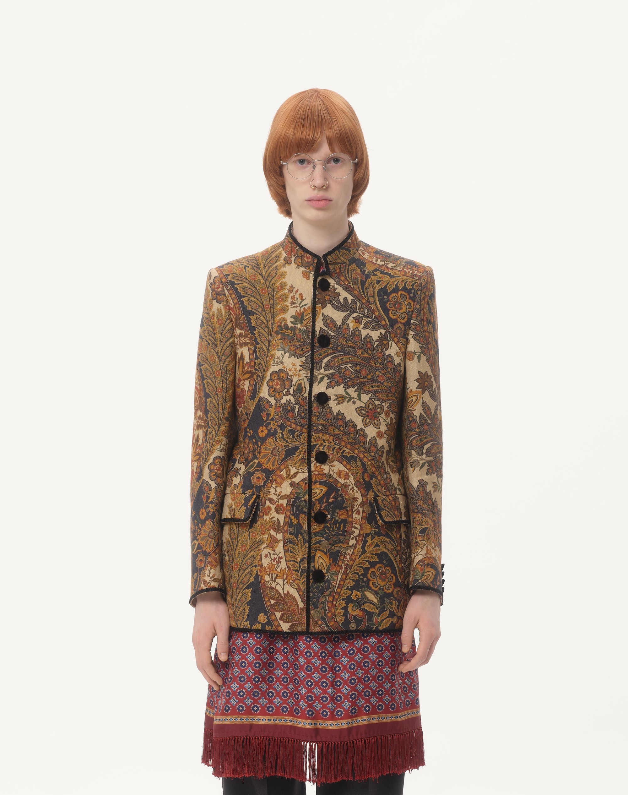 HEMP JACKET WITH VOYAGE IMAGINAIRE PRINT - 6