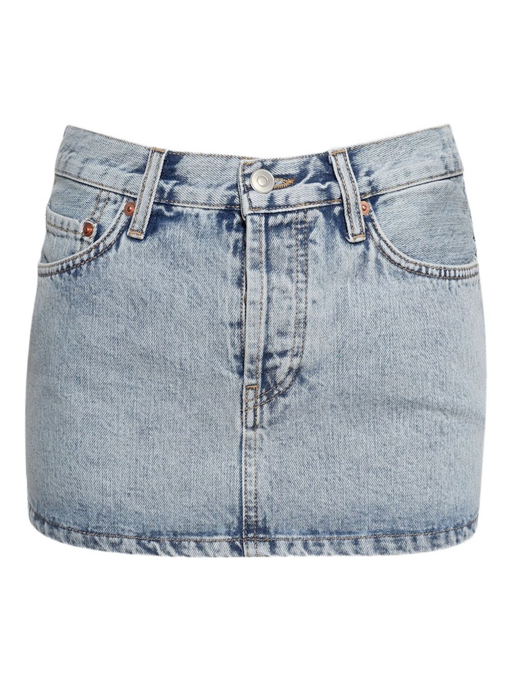 denim mini skirt - 1