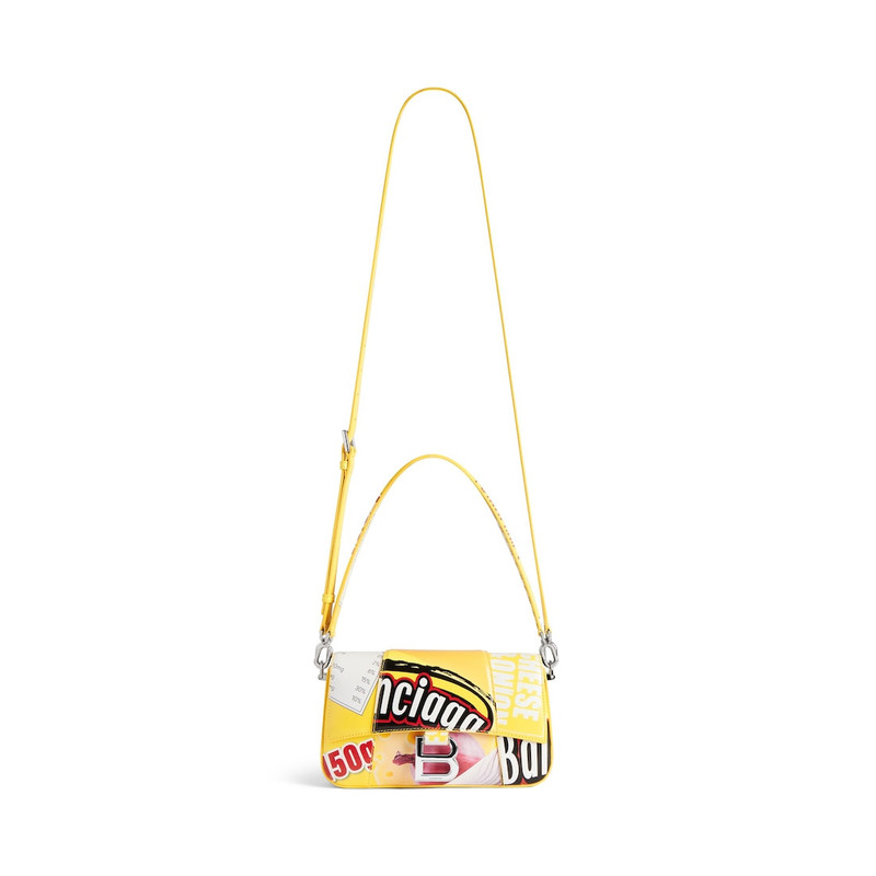 Women's Hourglass Sling Bag Small in Yellow 4