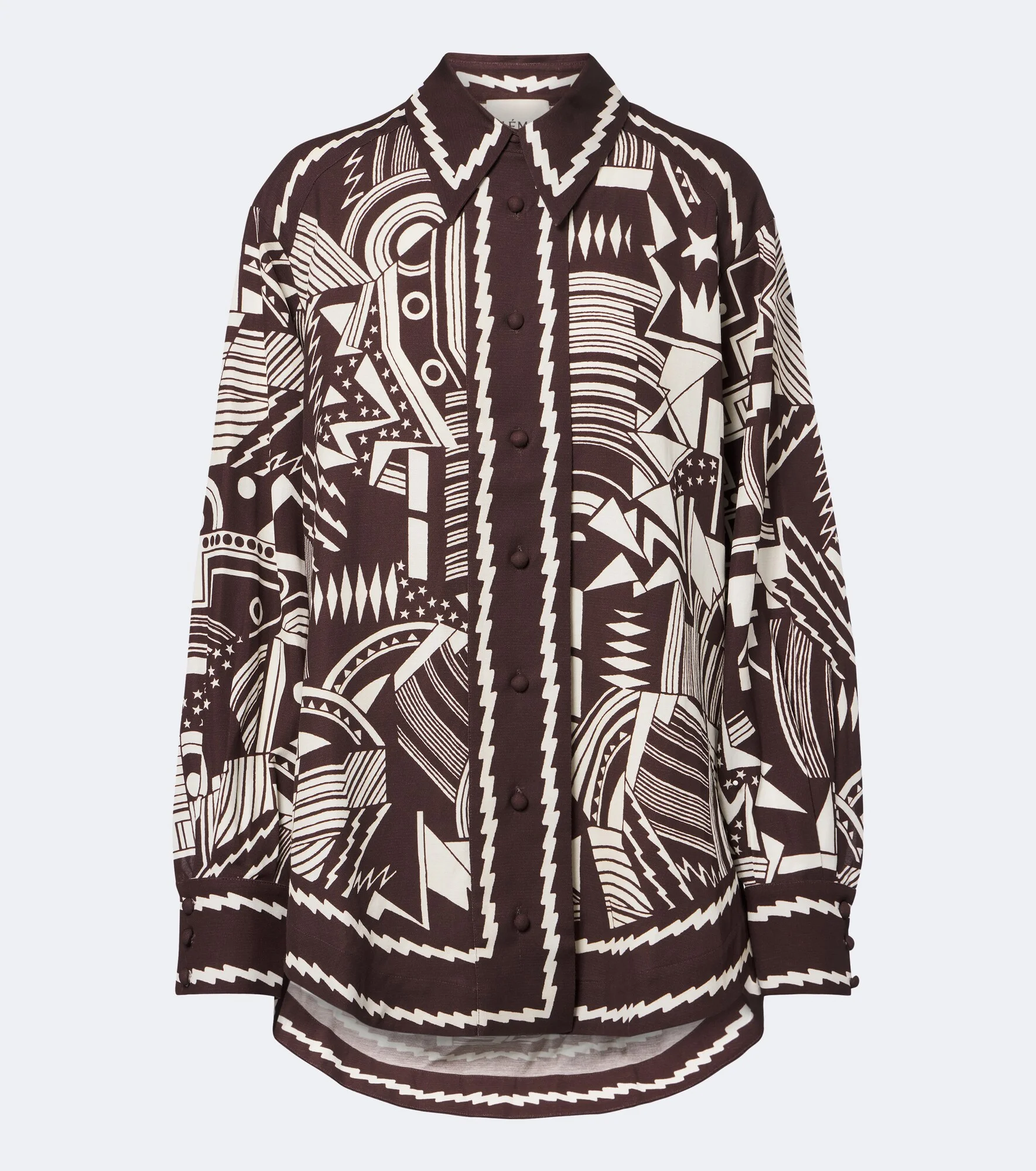Lori printed cotton poplin shirt - 1