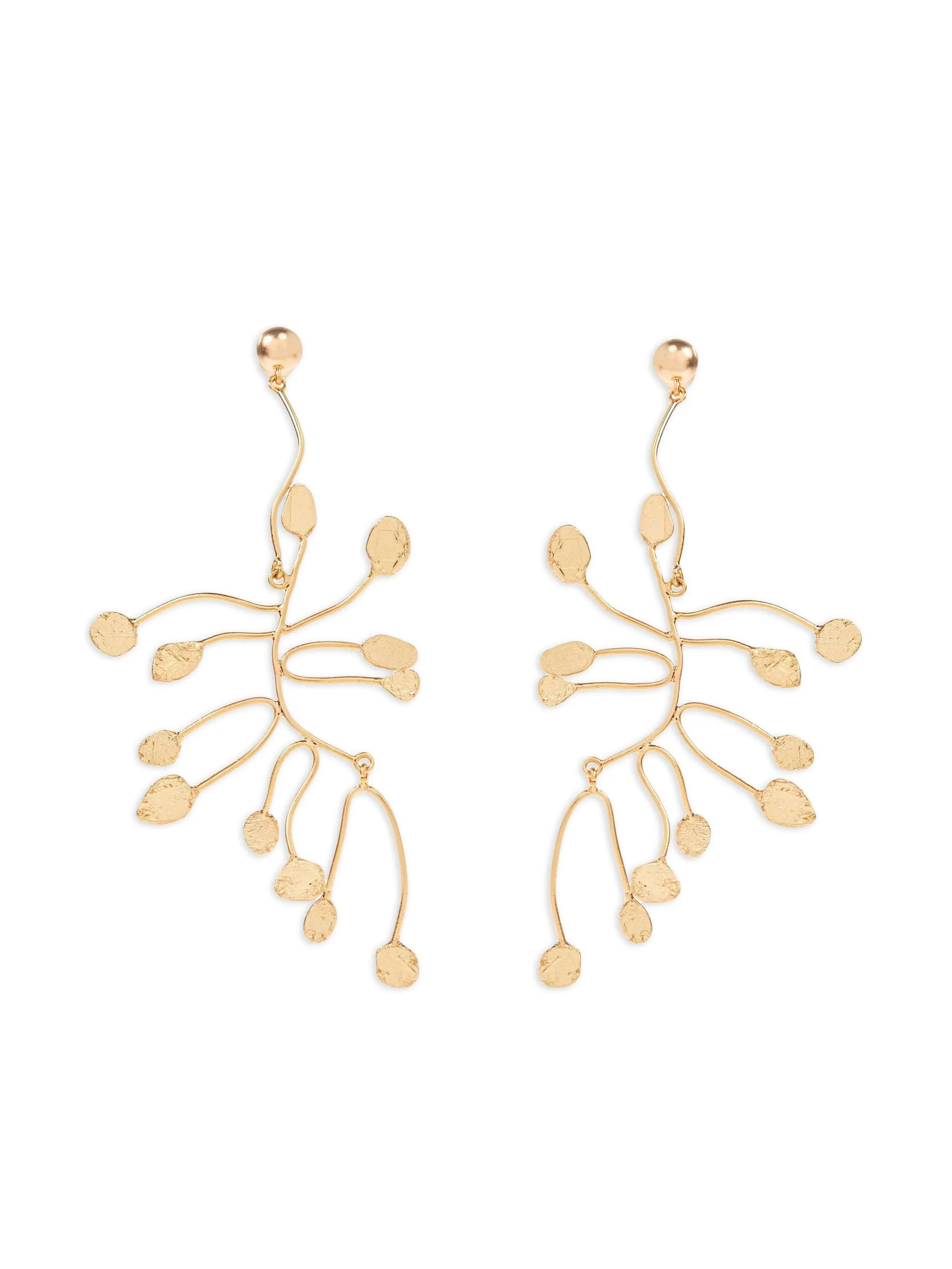 Cult Gaia Ilaria Gold-tone Branch Earrings - 1