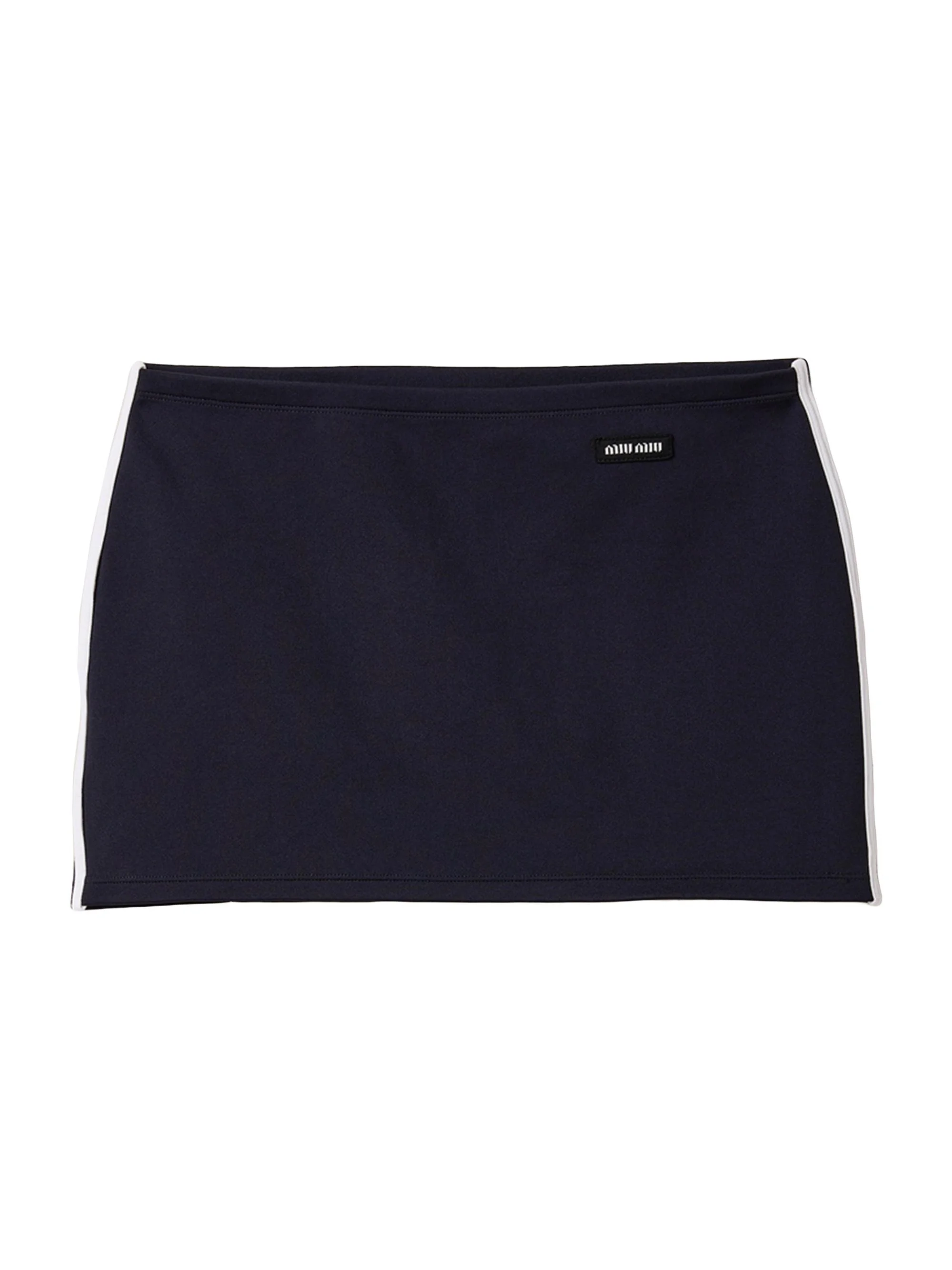 Women's Technical Yarn Miniskirt - Blue - 1