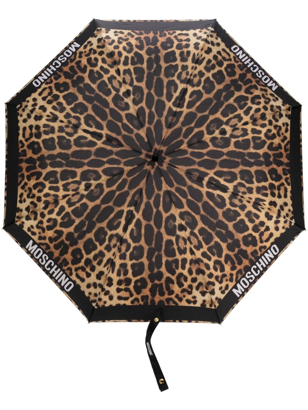 cheetah-print compact umbrella - 1