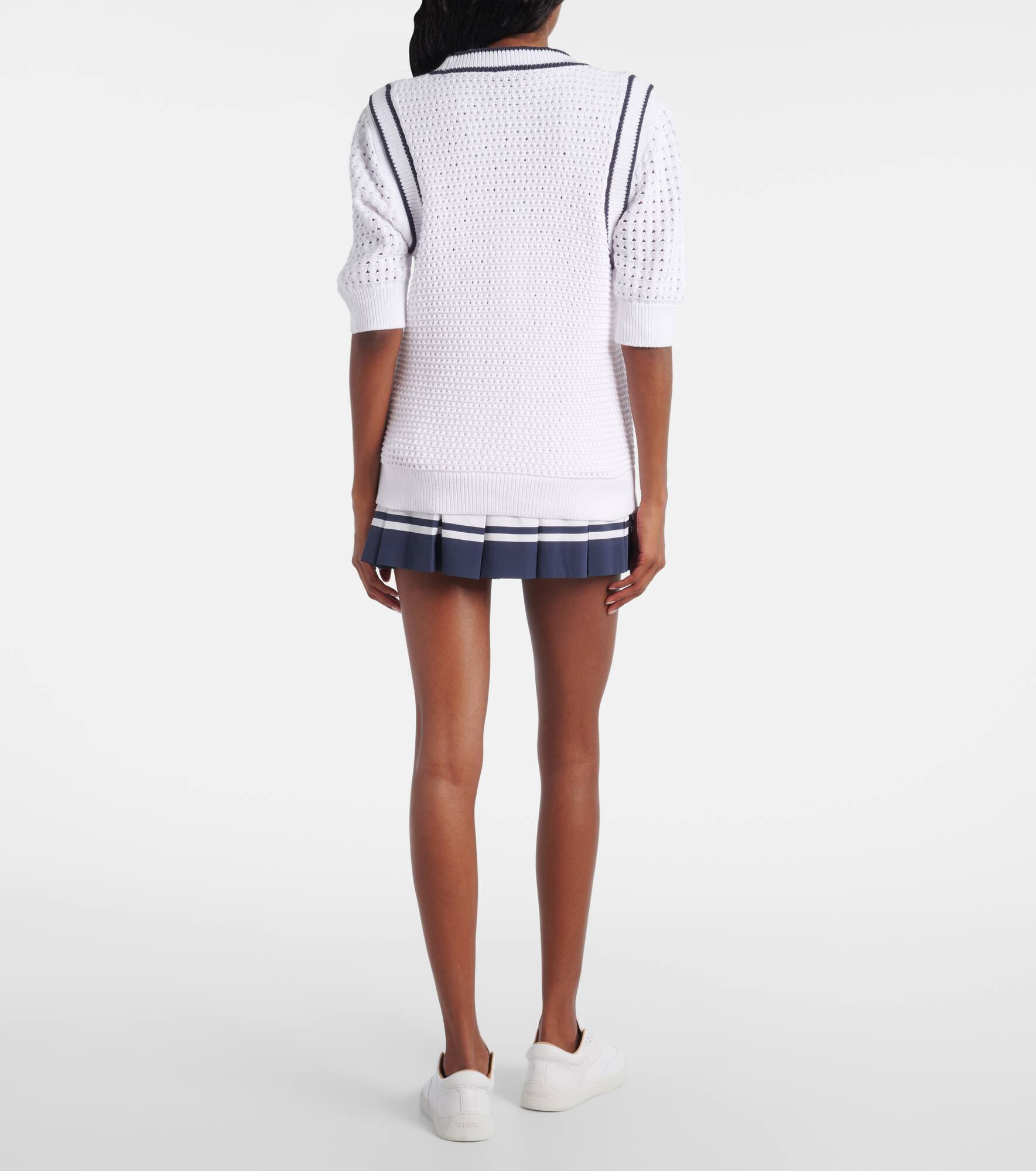 Leilani open-knit cotton-blend top - 3