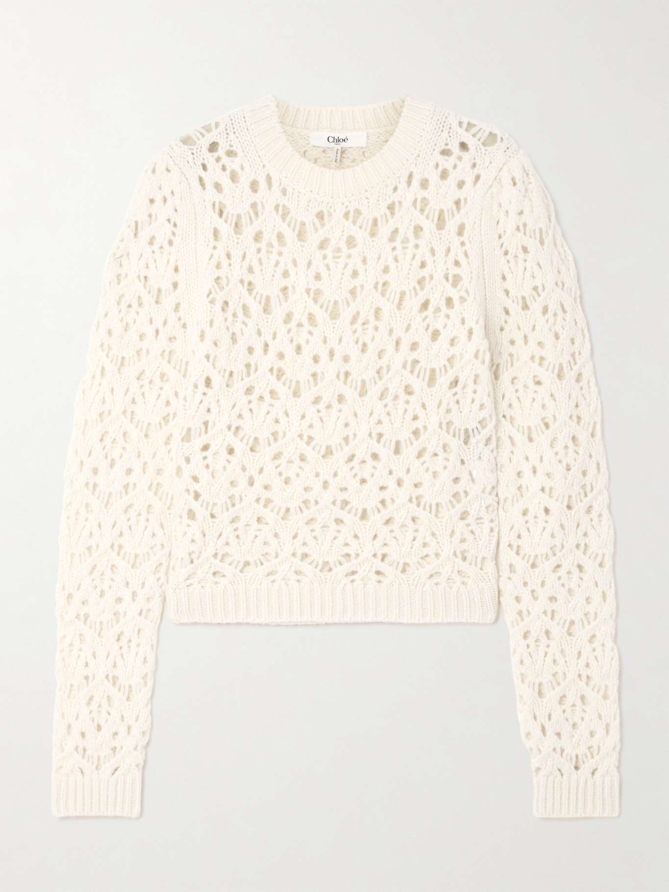 Open-knit wool sweater - 1