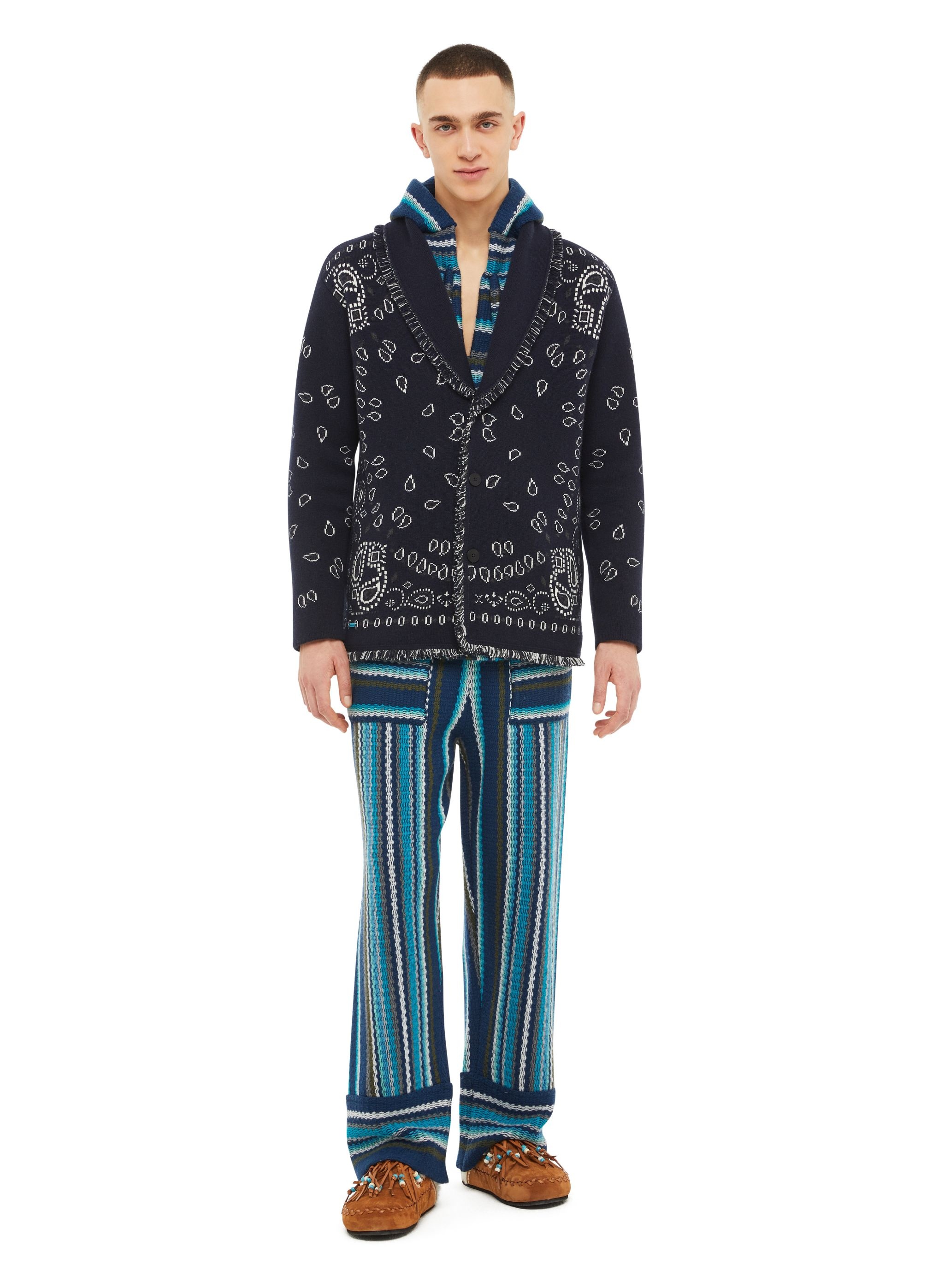 Bandana Jacquard Cardigan - 4
