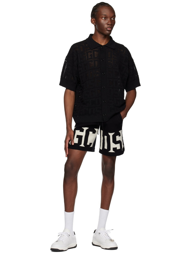 GCDS Black Monogram Polo outlook