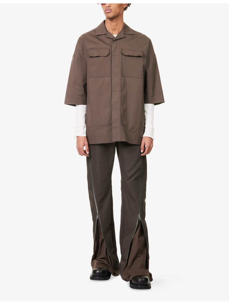 Rick Owens Magnum Tommy Cotton-Blend Shirt outlook