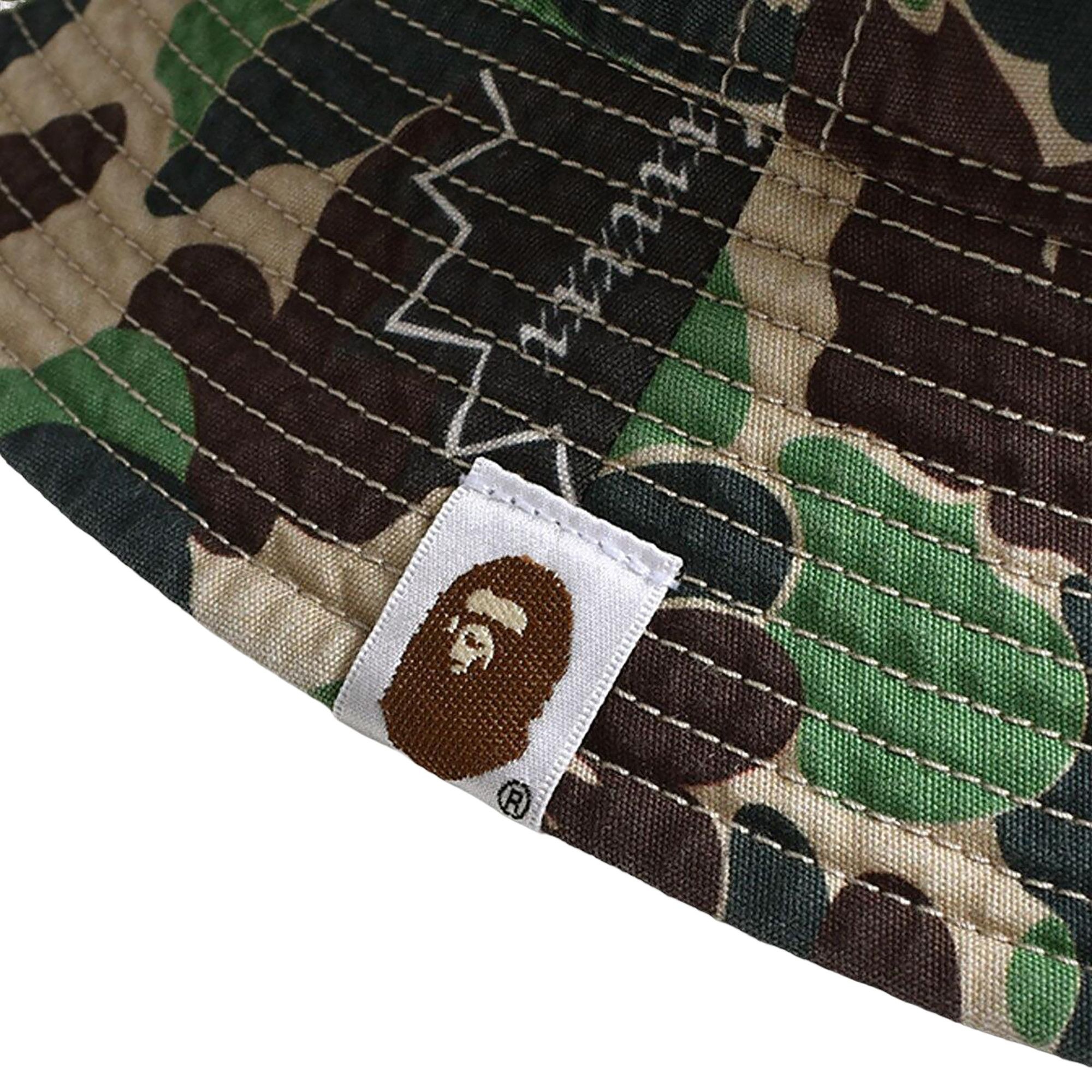 帽子 SAINT MICHAEL AP_BUCKET HAT ST APE CAMO SAINT MICHAEL x A BATHING APE Men's Free Cotton KHK