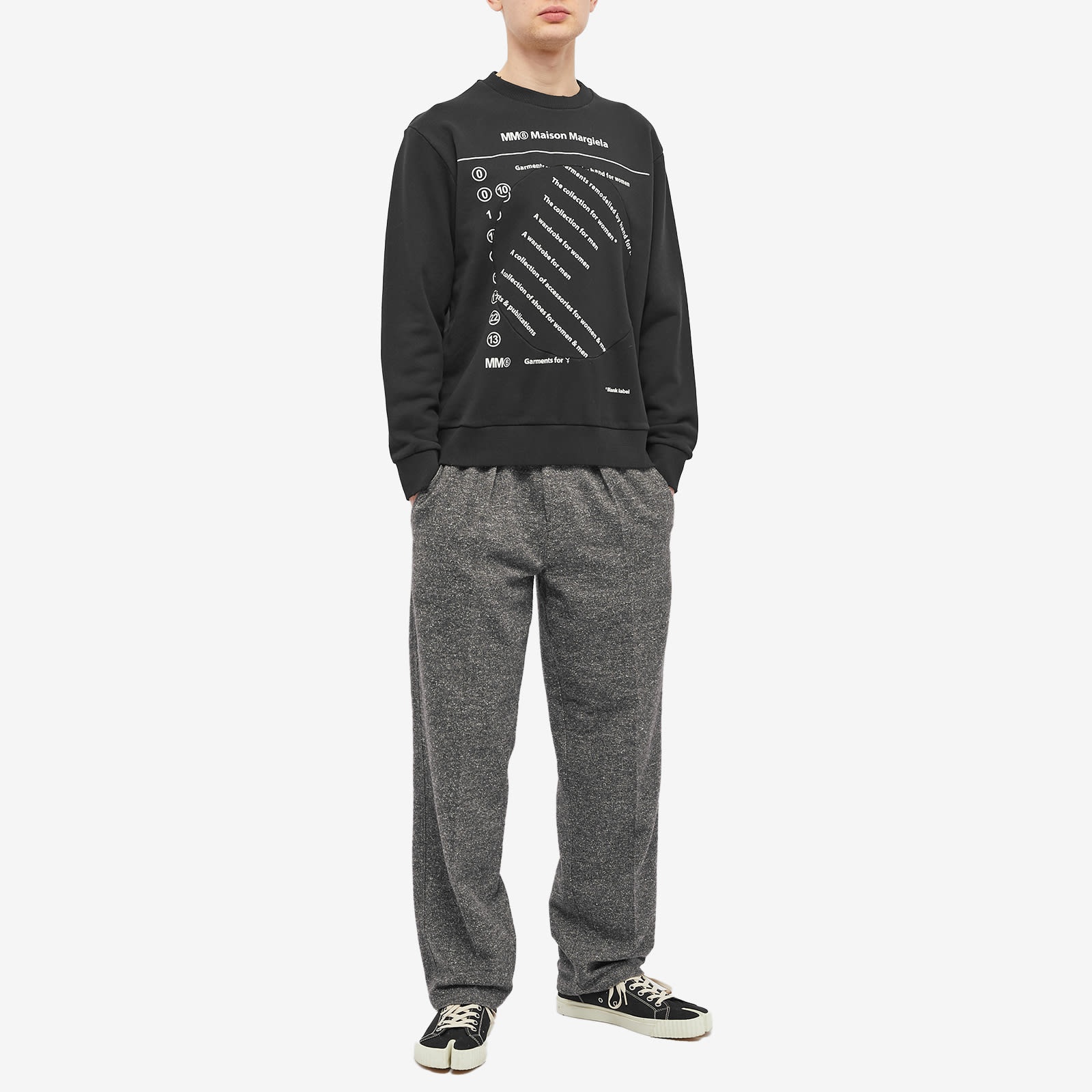 MM6 Maison Margiela Text Logo Crew Sweat - 4