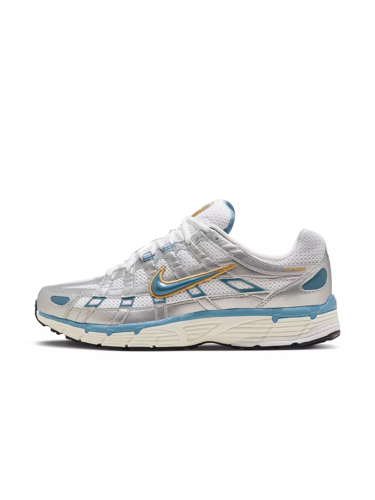 P-6000 "White/Aegean Storm/Metallic Silver" Men's Shoe - 3