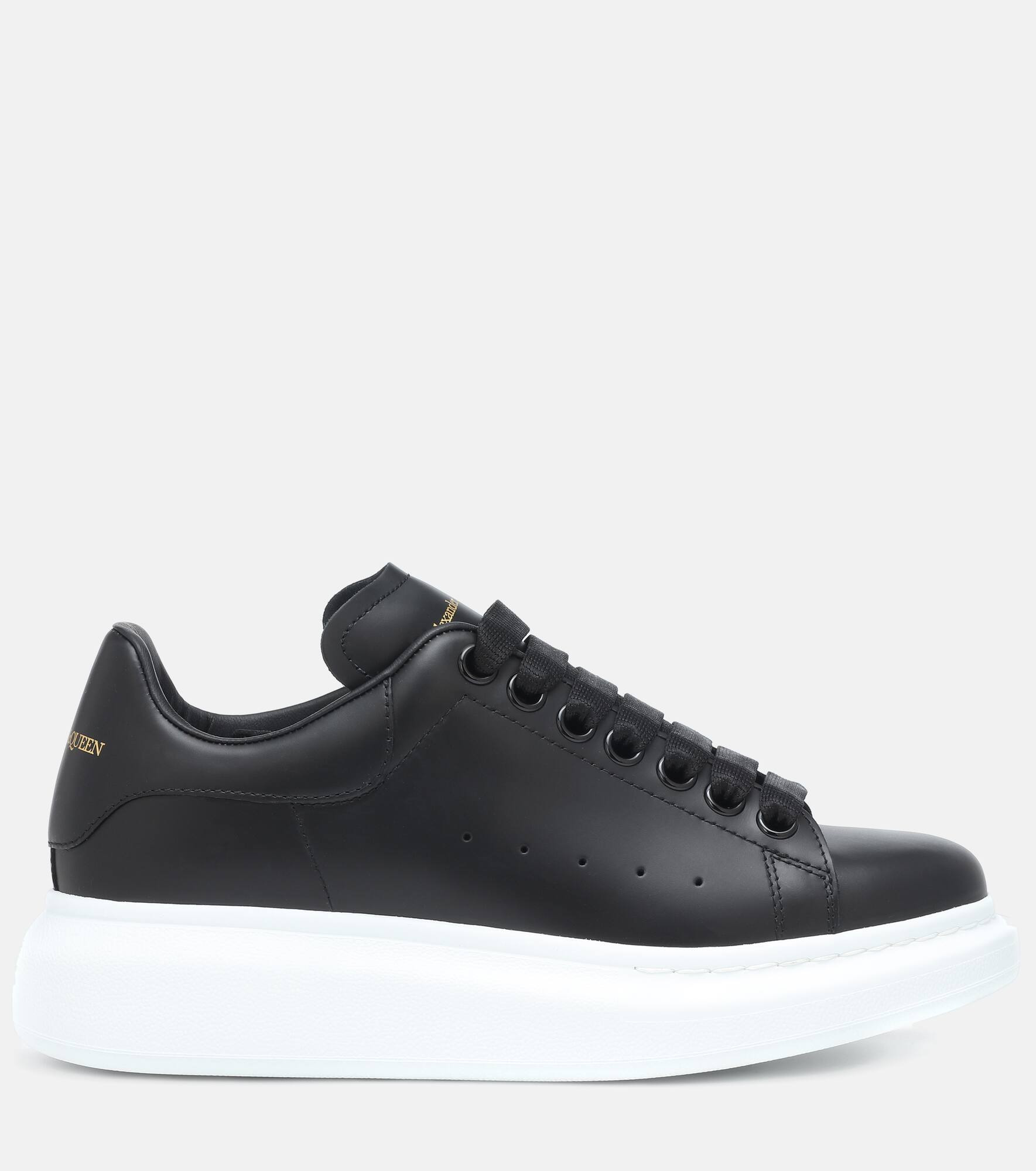 Oversized leather sneakers - 5