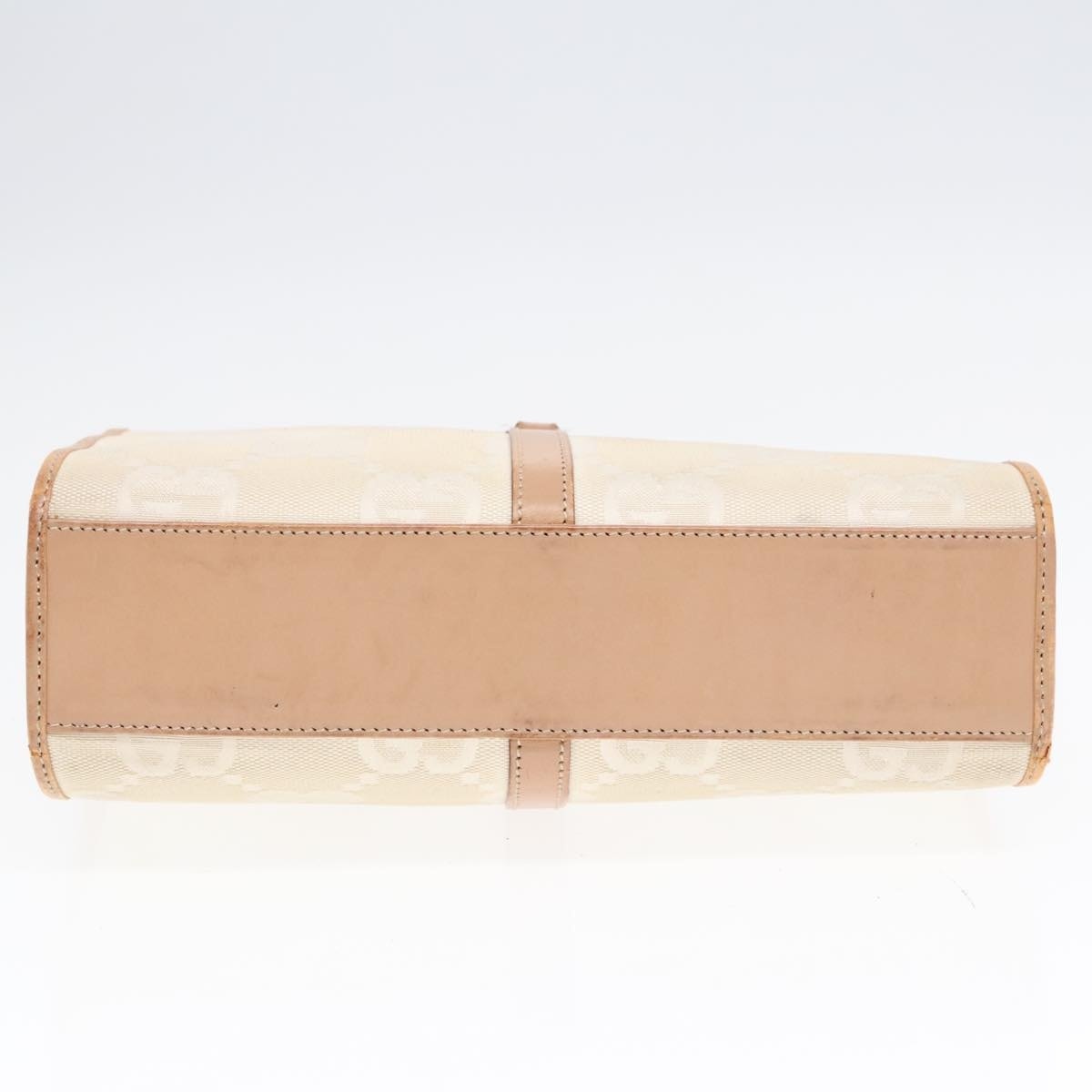 GUCCI GG Canvas Jackie Hand Bag White Beige - 9