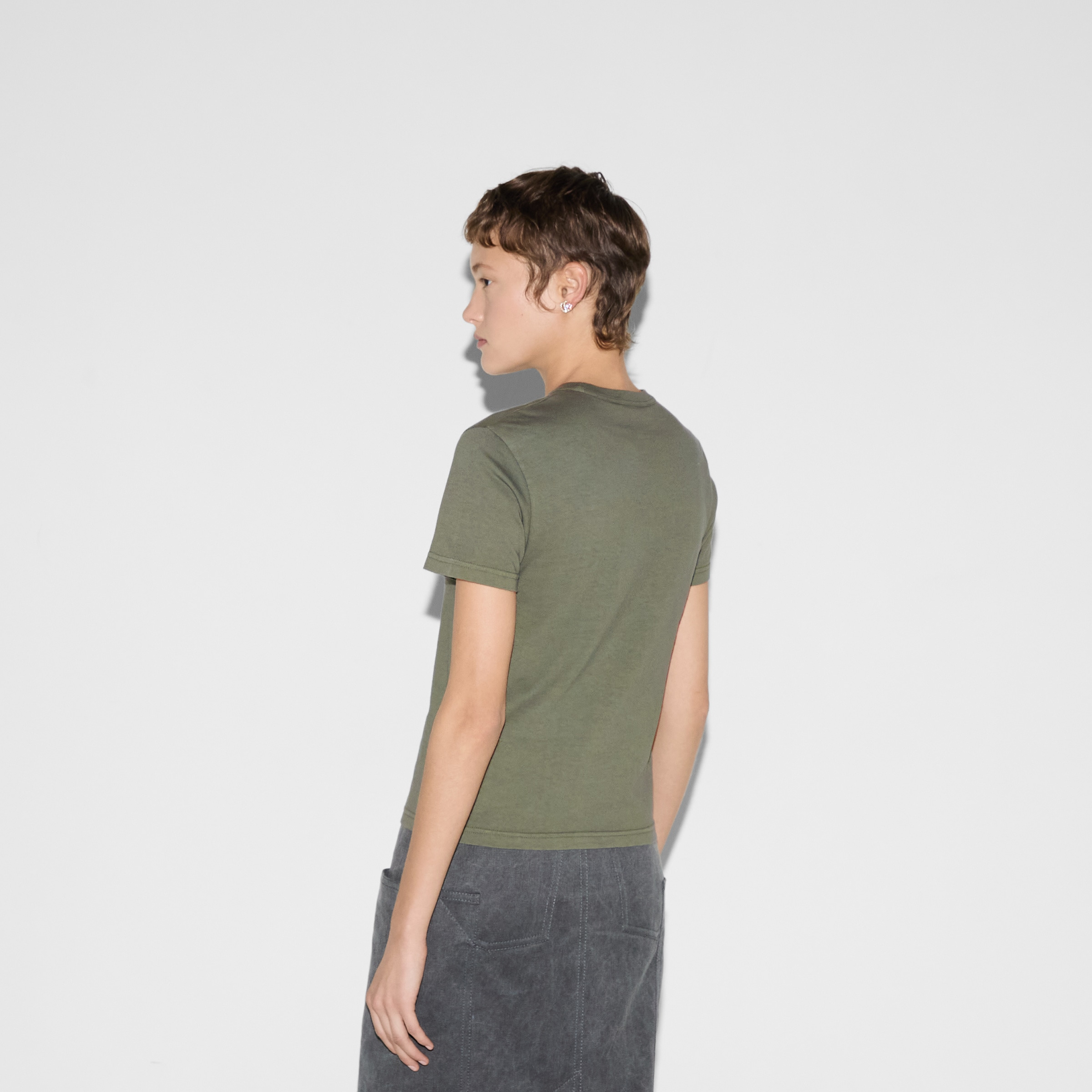 Embroidered cotton jersey T-shirt - 4