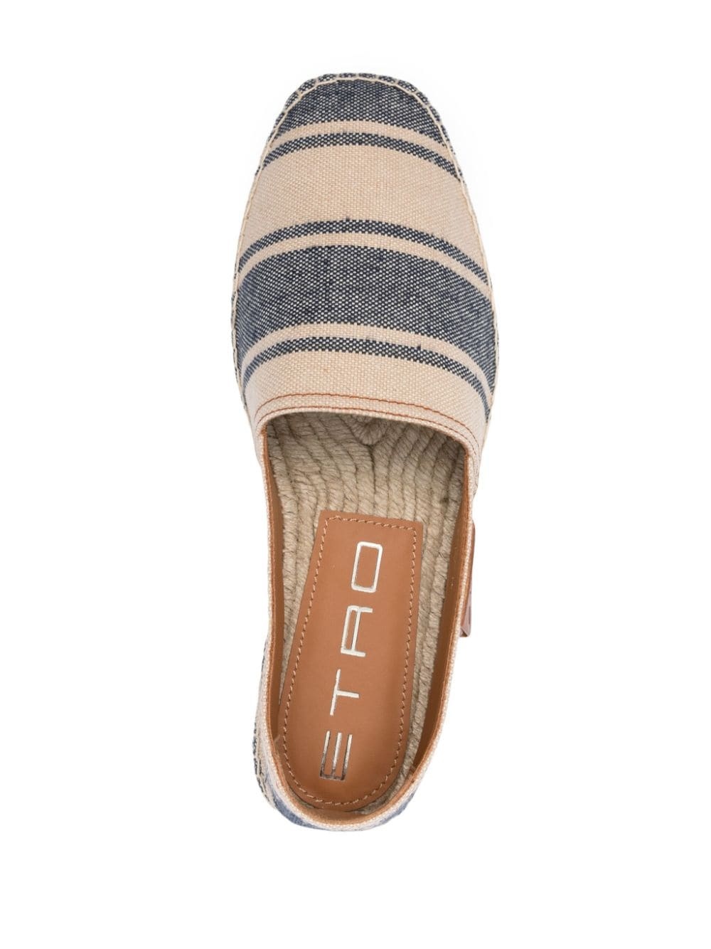 striped canvas espadrilles - 4