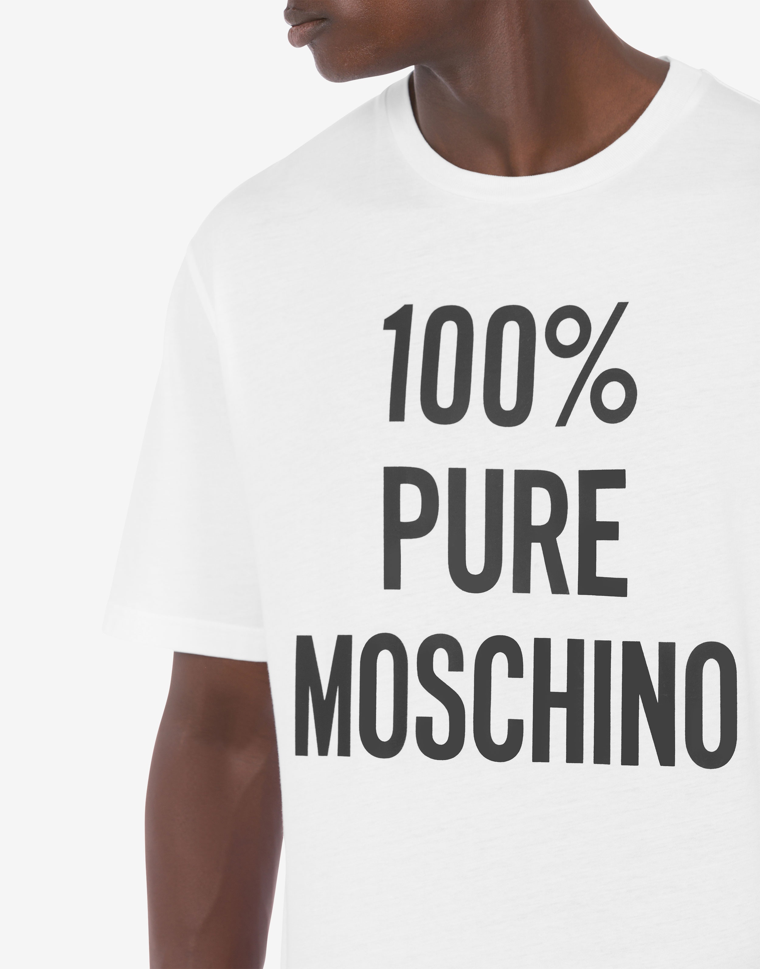 100% PURE MOSCHINO ORGANIC JERSEY T-SHIRT - 11