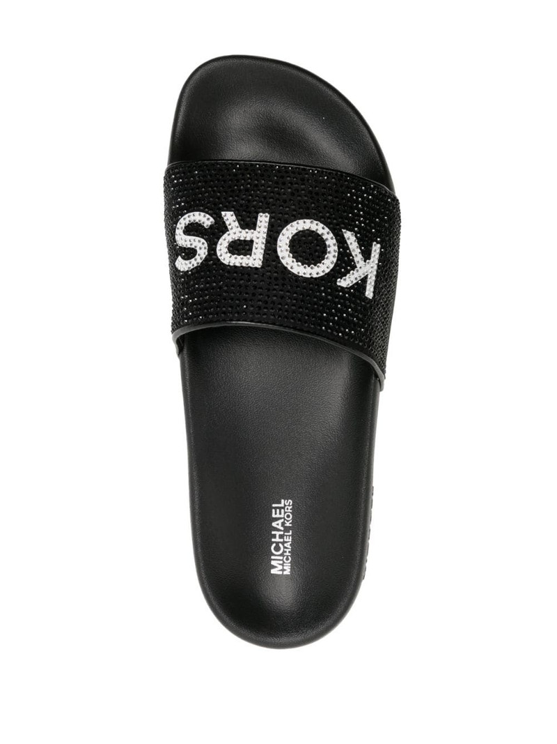 Gilmore rhinestone-embellished slides 4
