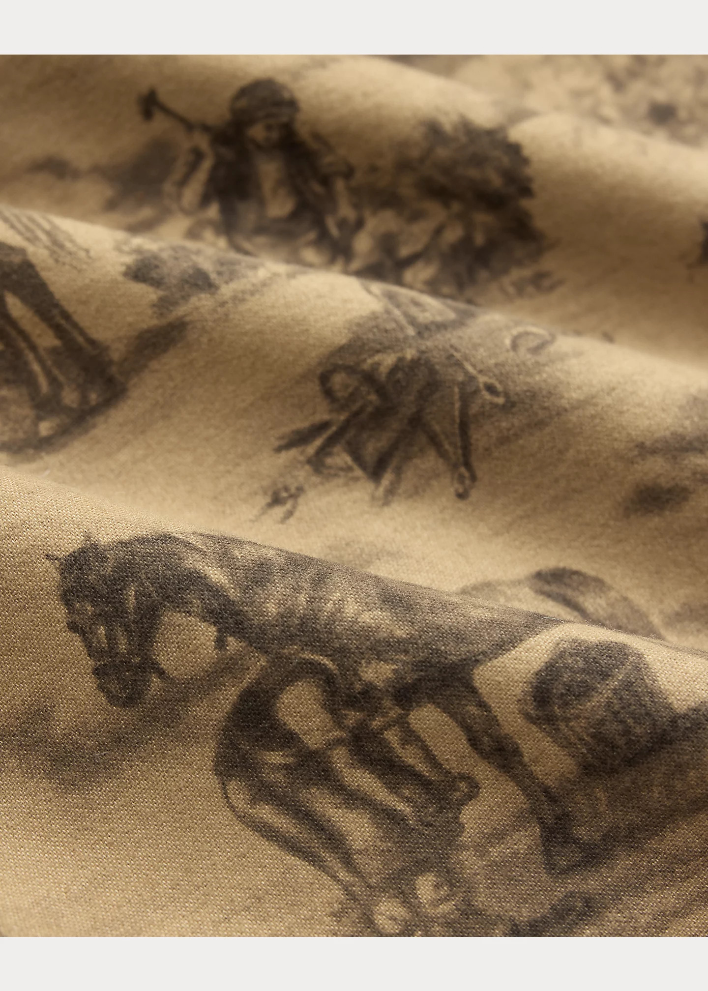 Equestrian-Print Moleskin Workshirt - 5