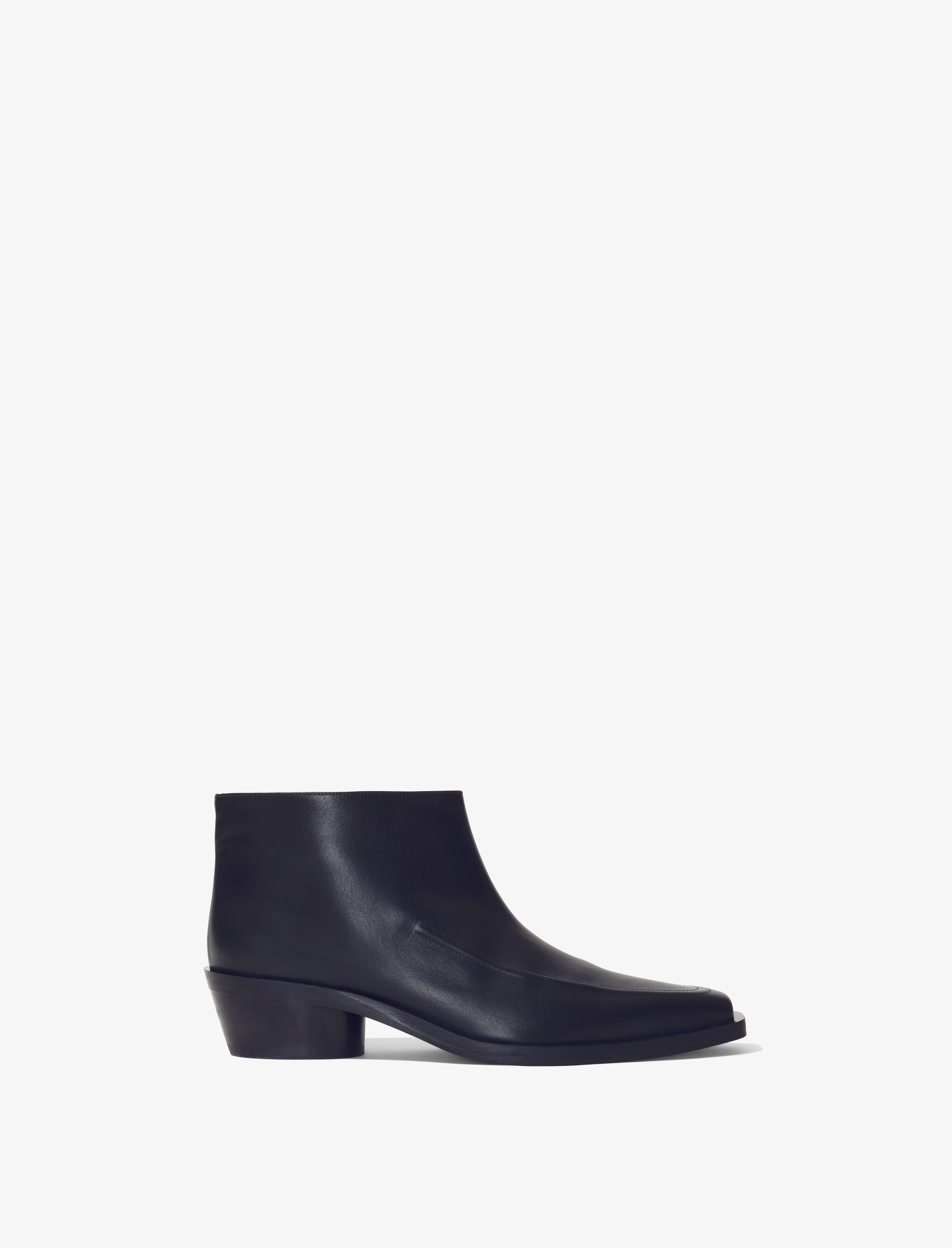 Proenza Schouler Block Heel Bootie Patent Black