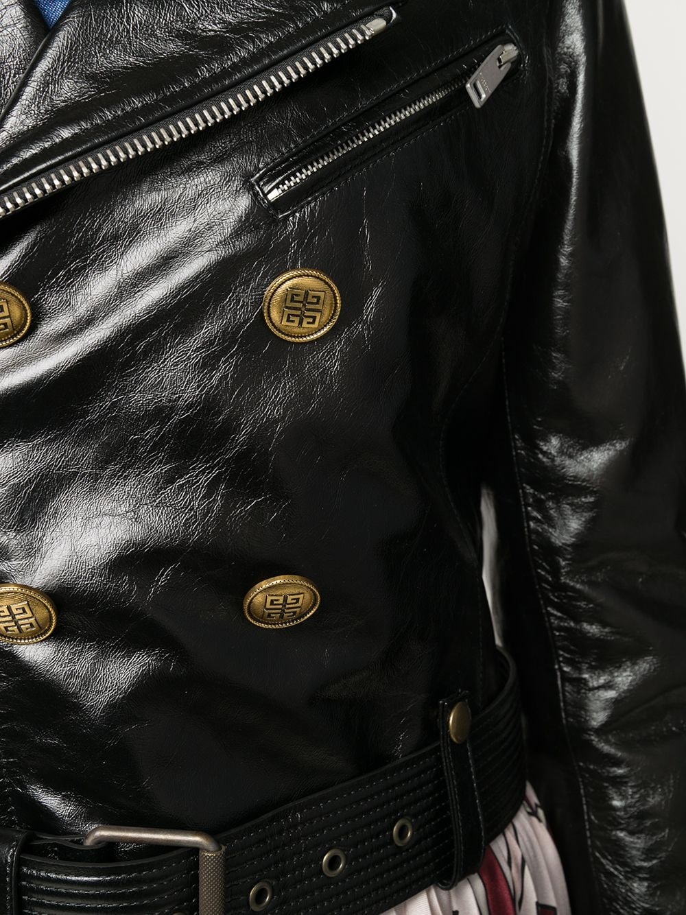 leather biker jacket - 5