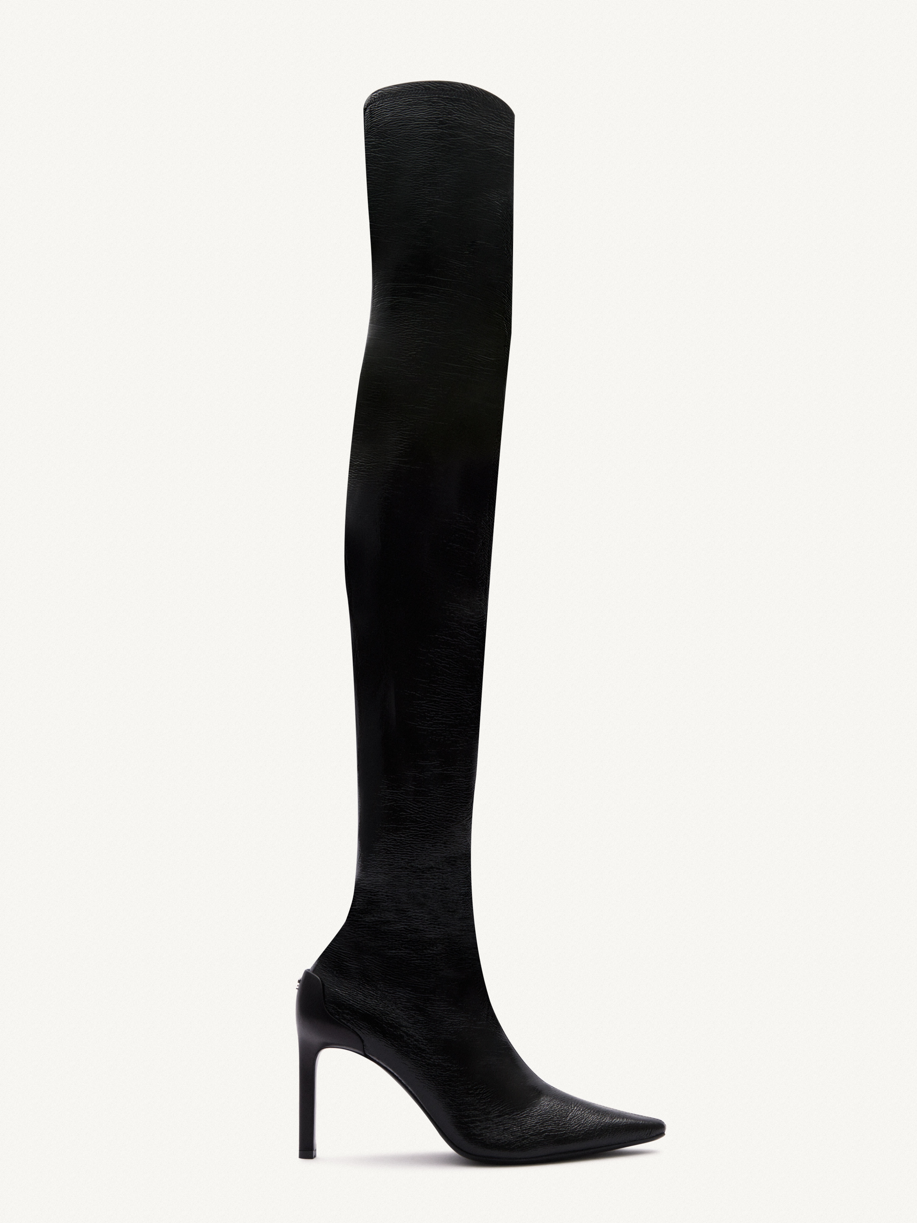 STILETTO VINYL HIGH BOOTS - 1