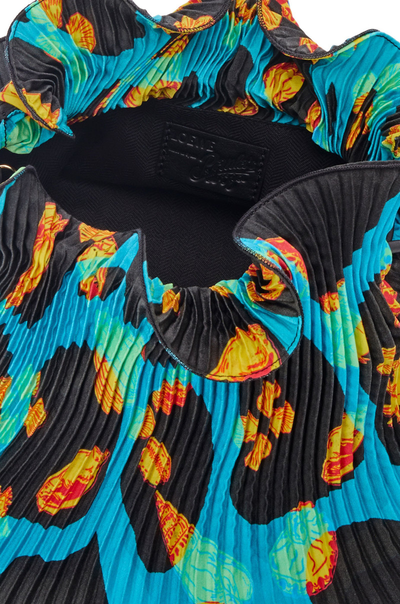 Mini Flamenco Clutch in textile and calfskin 6