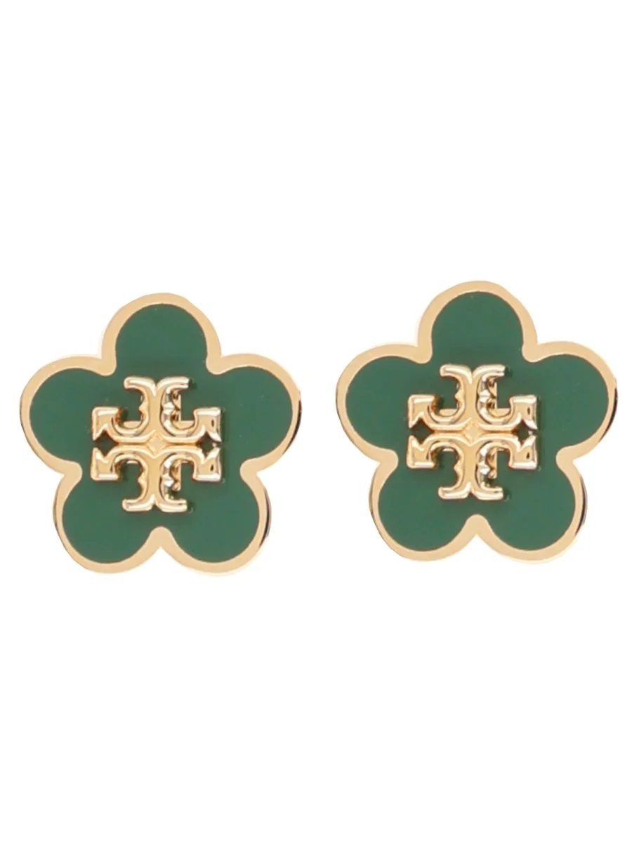 KIRA" EARRINGS WITH LOGO - 1