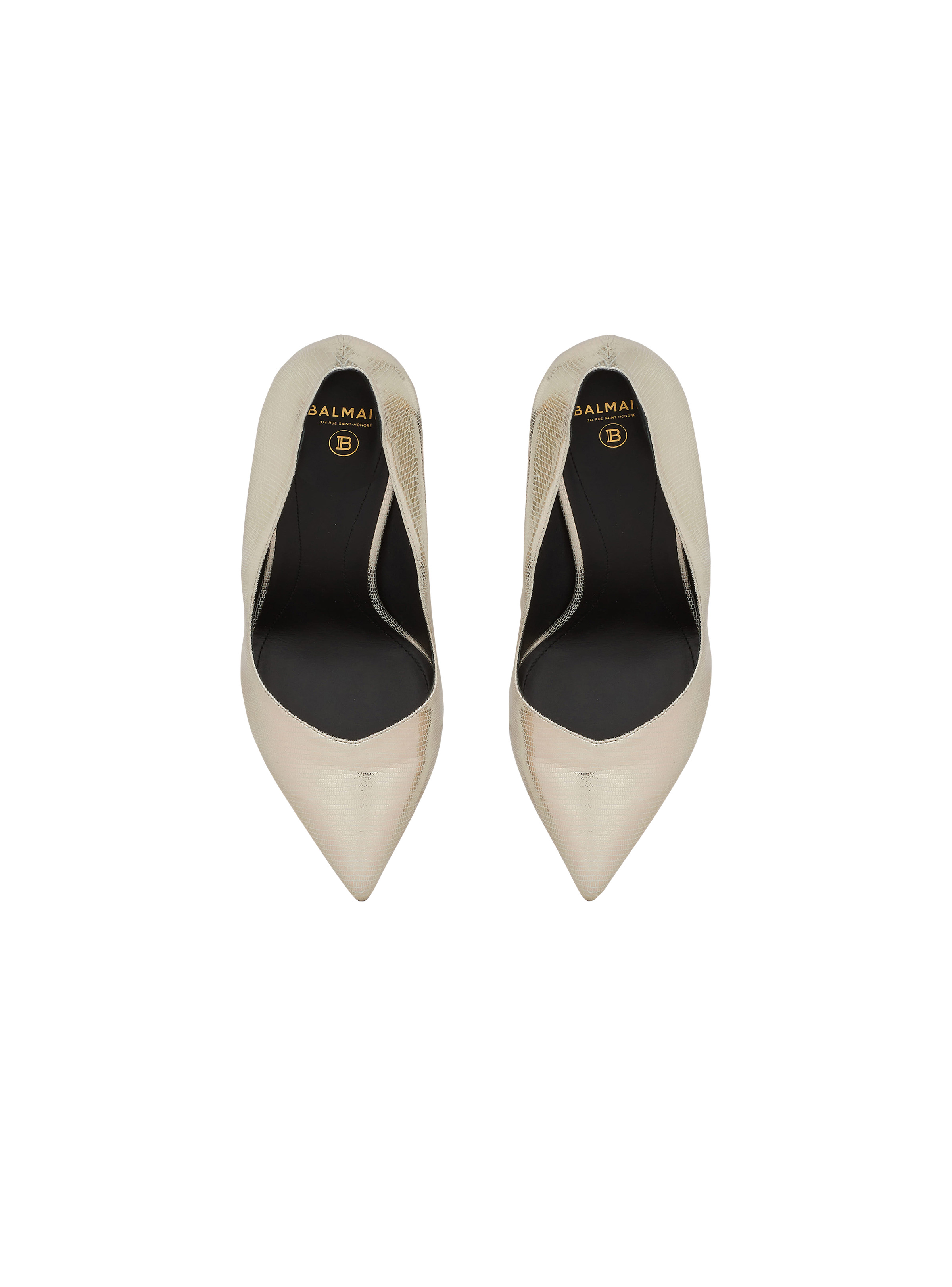 Reptile-effect leather Ruby pumps - 3