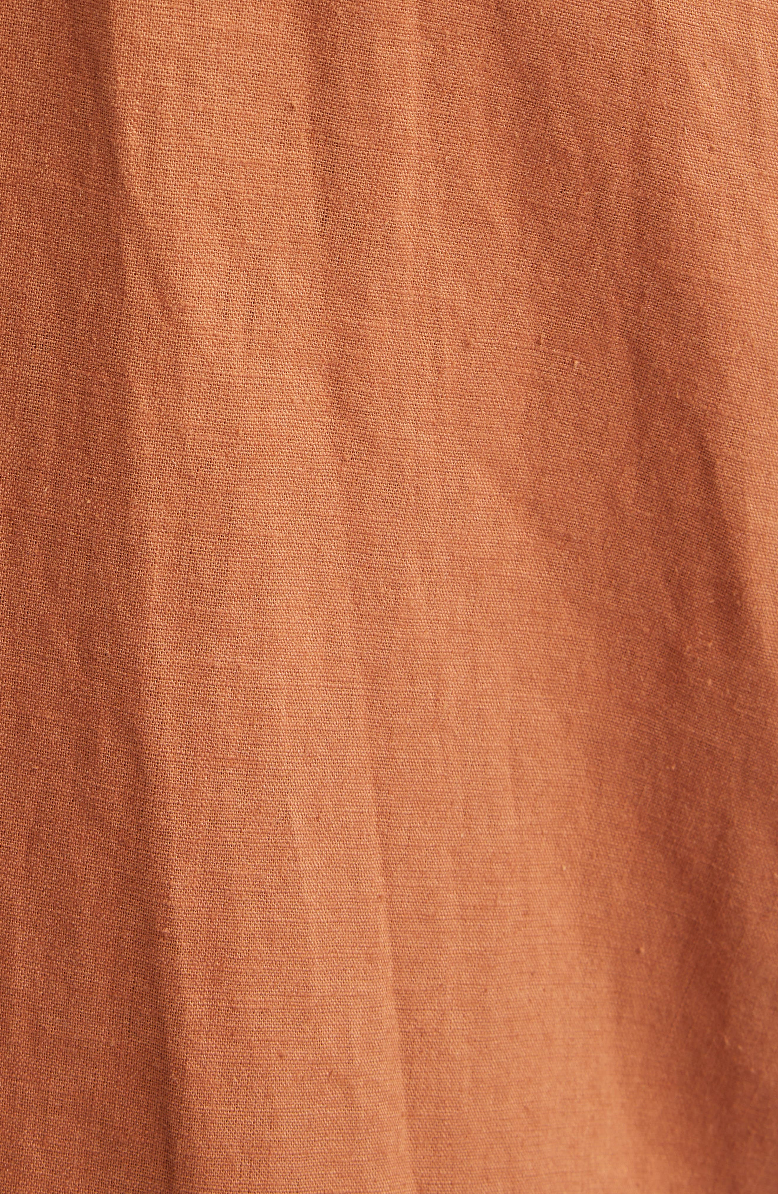 Johanna Ortiz Encanto Pacifico Mixed Media Dress in Camel at Nordstrom - 6