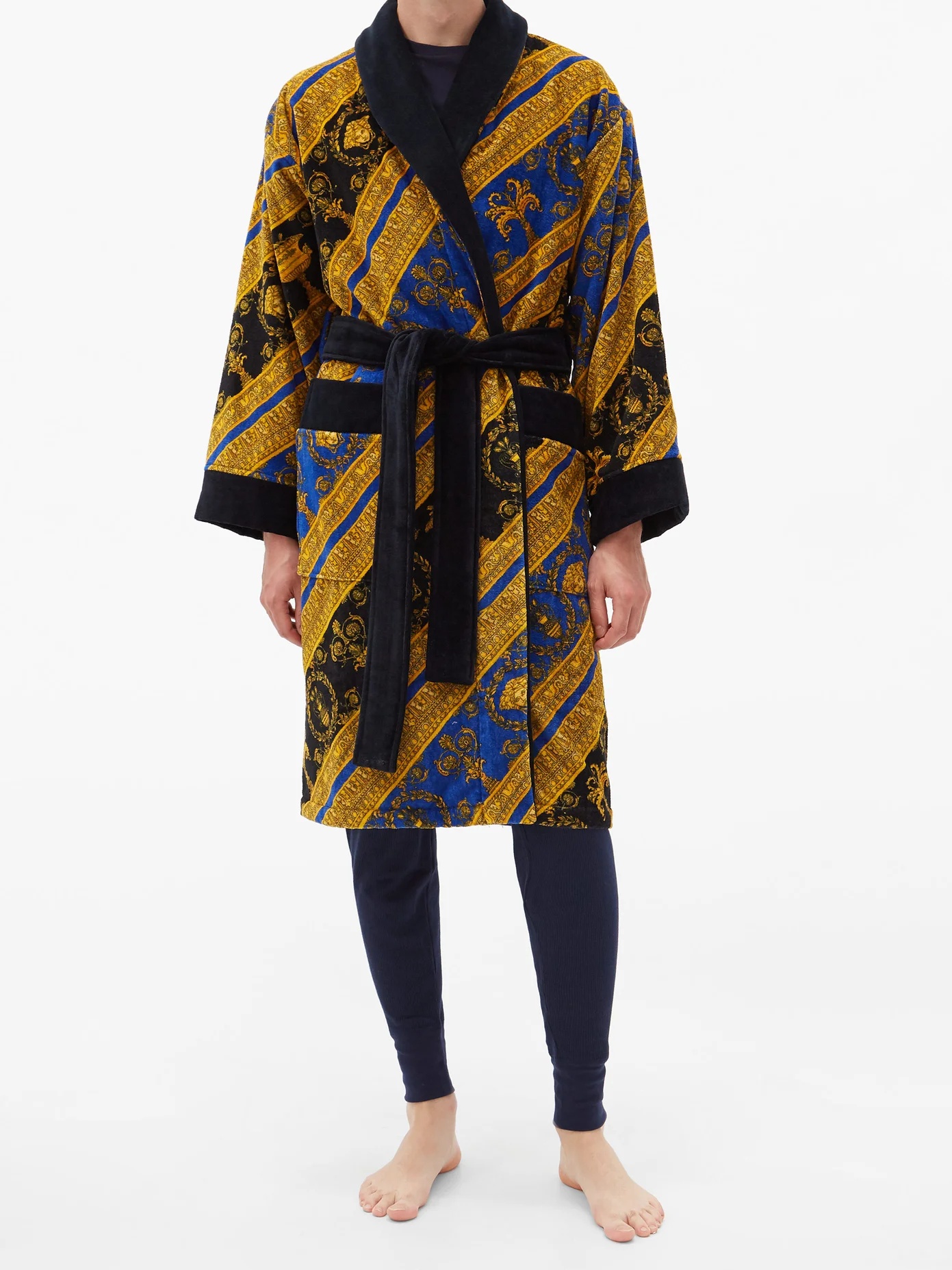 I Love Baroque printed cotton bathrobe - 2