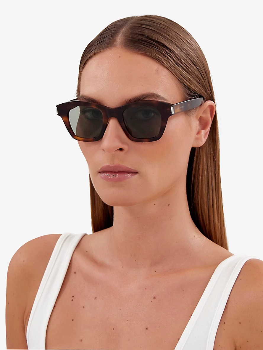 SL592 square-frame tortoiseshell acetate sunglasses - 2