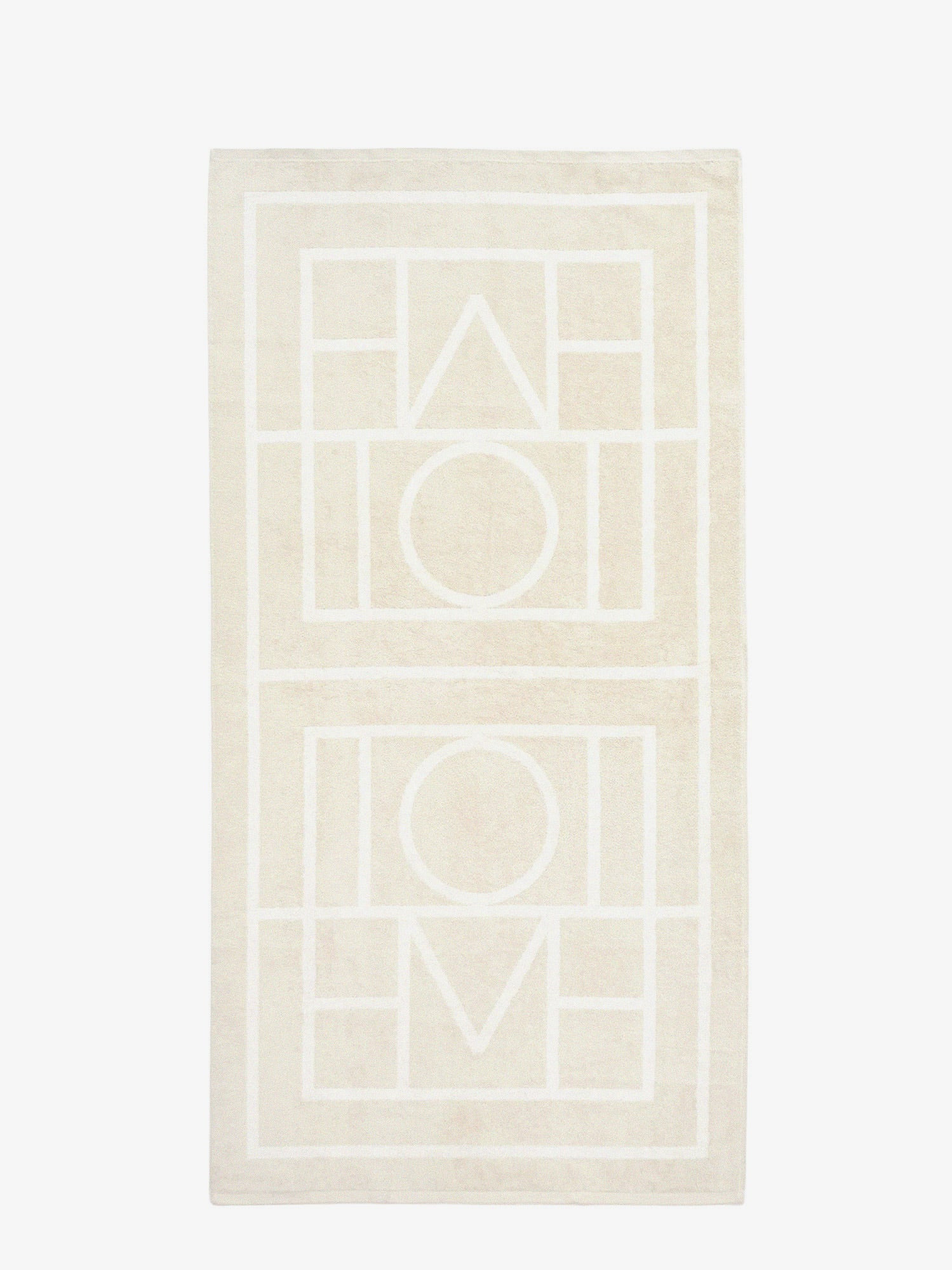 Monogram Organic Cotton Beach Towel - 1