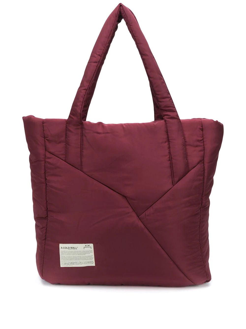 padded tote bag - 1