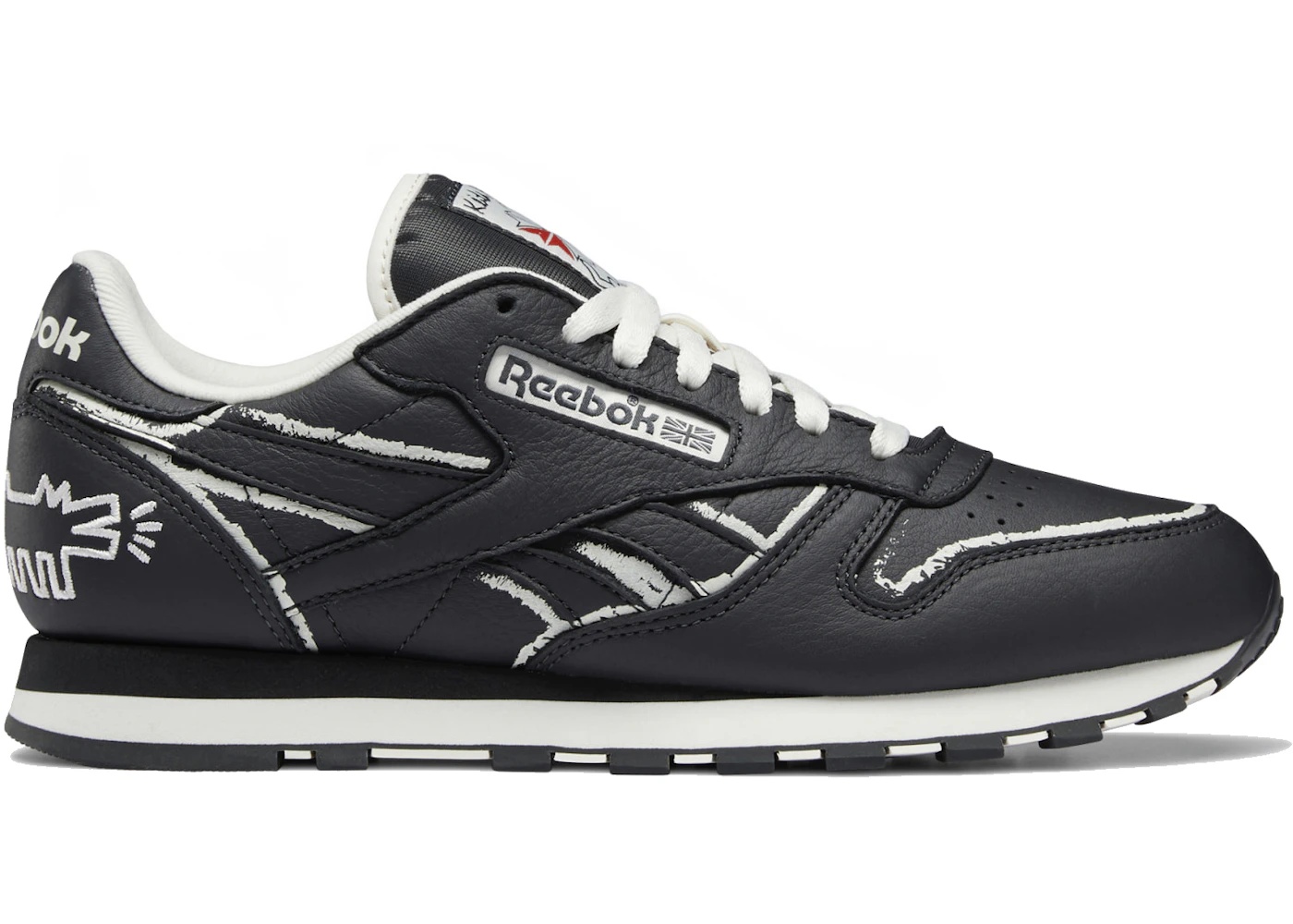 Reebok Classic Leather Keith Haring Pure Grey Chalkboard Dog - 1