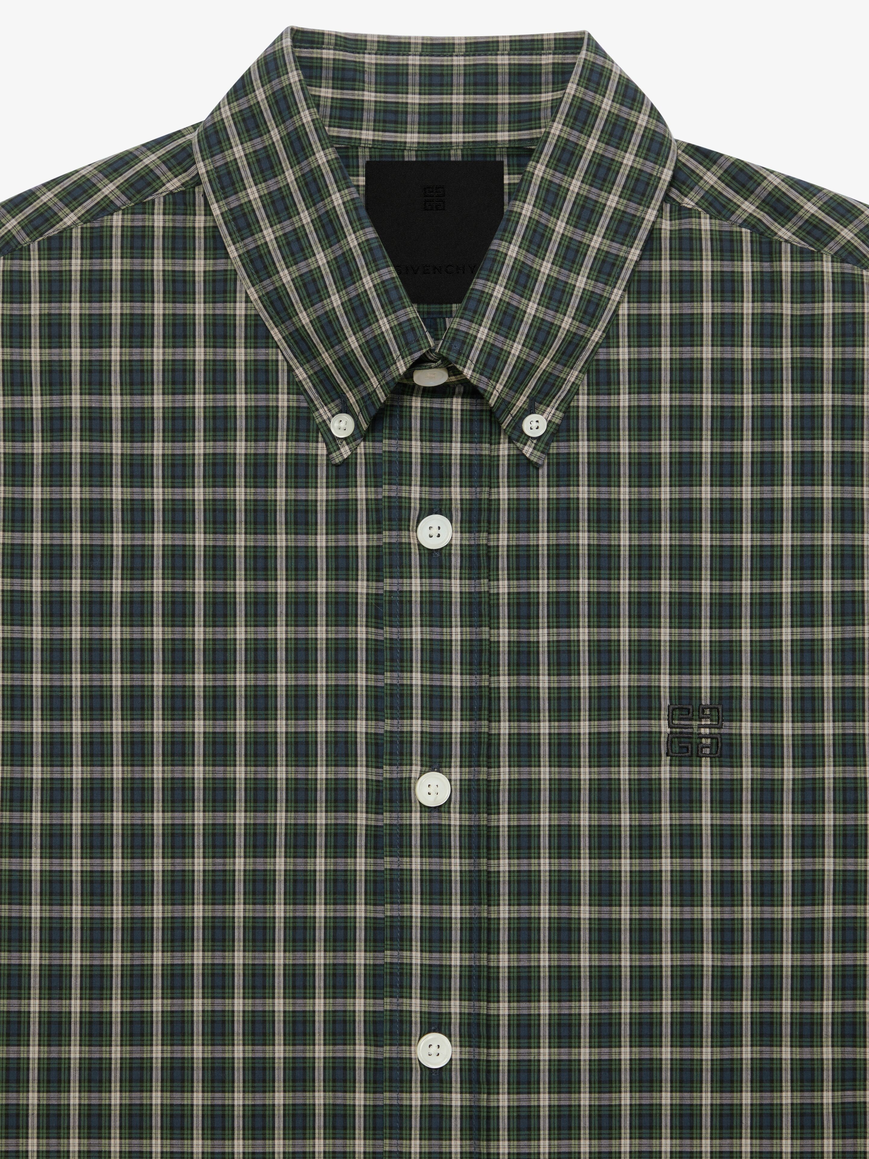 CHECKED SHIRT IN POPLIN - 5