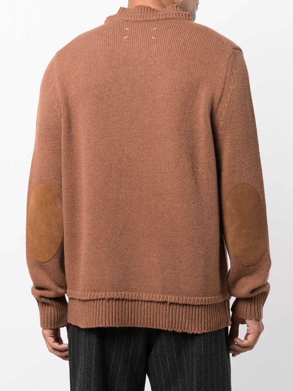 distressed wool jumper - 4