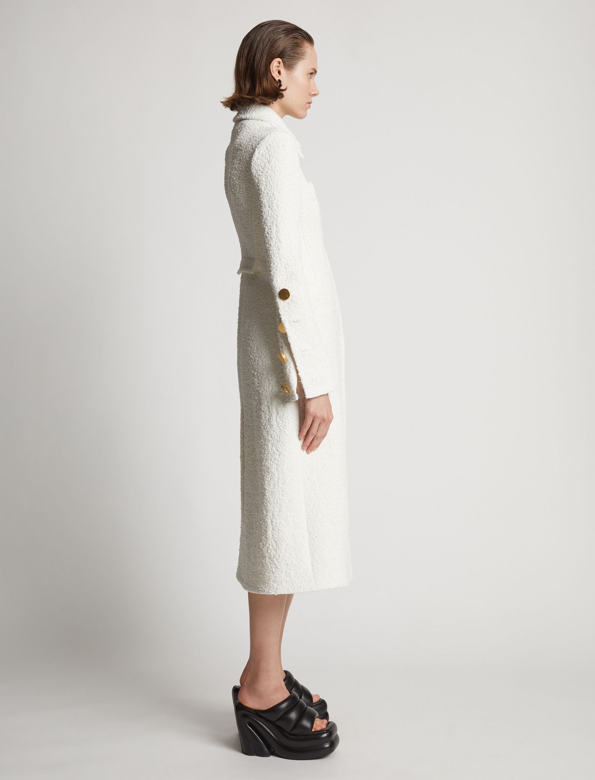 Stretch Boucle Coat - 3