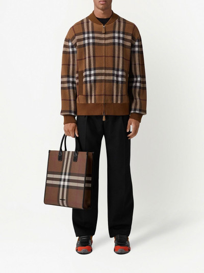 Burberry Exaggerated Check tote bag outlook