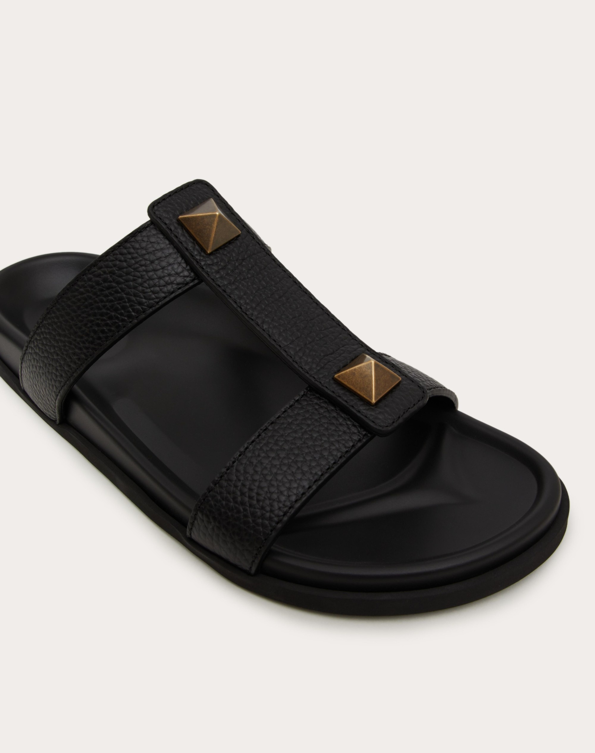 ROMAN STUD SLIDE SANDAL IN ELK-PRINT CALFSKIN - 5