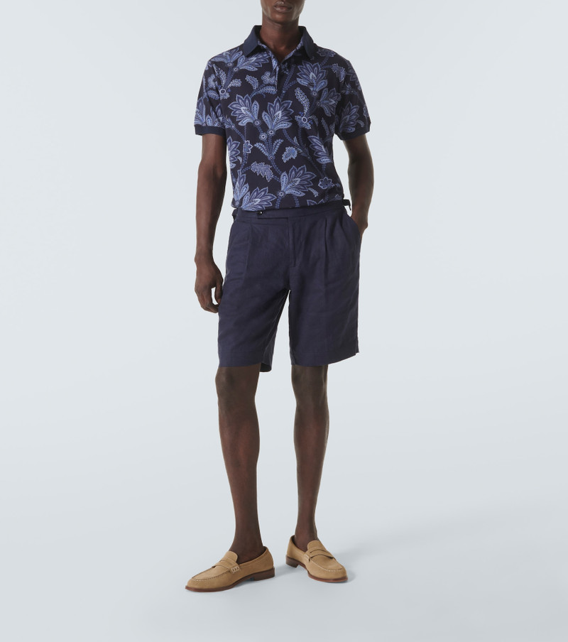Etro Printed cotton piqué polo shirt outlook