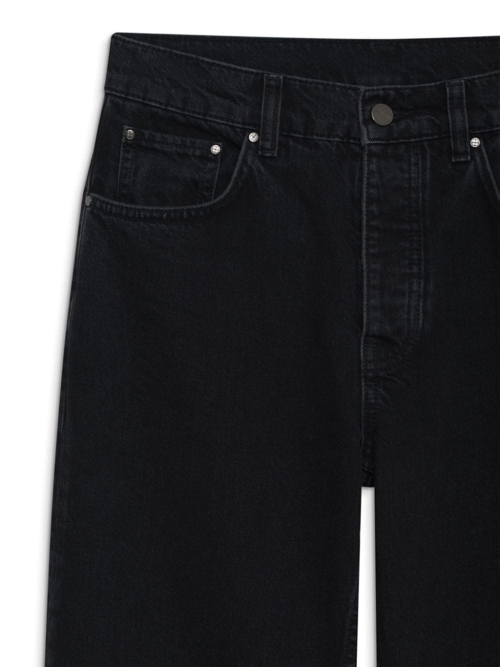 logo-patch wide-leg jeans - 4