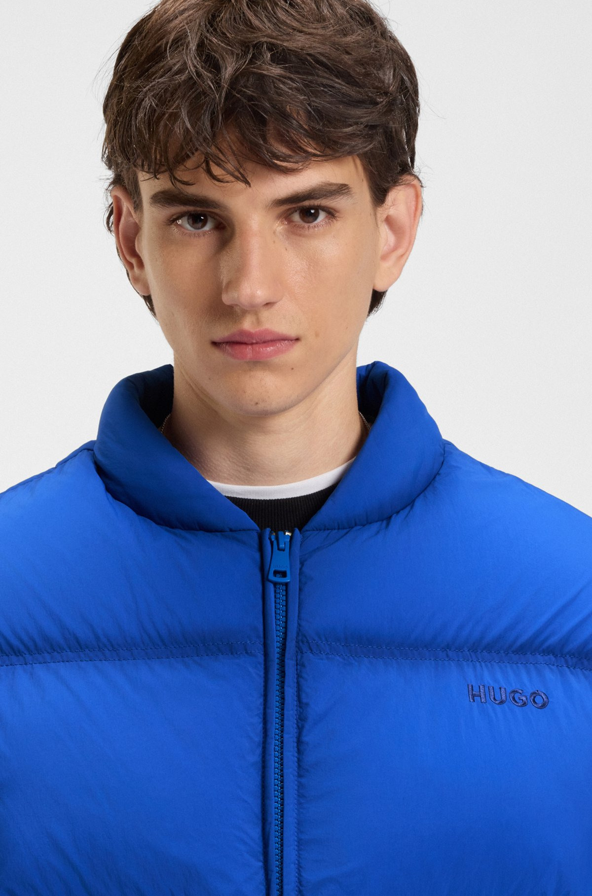 WATER-REPELLENT PUFFER JACKET WITH EMBROIDERED LOGO - 5