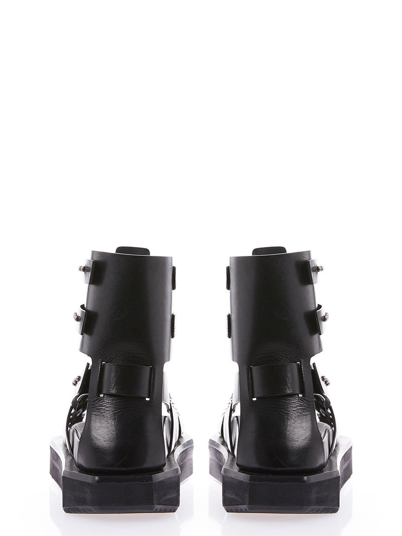 Black Turbo Cyclop Sandals 4