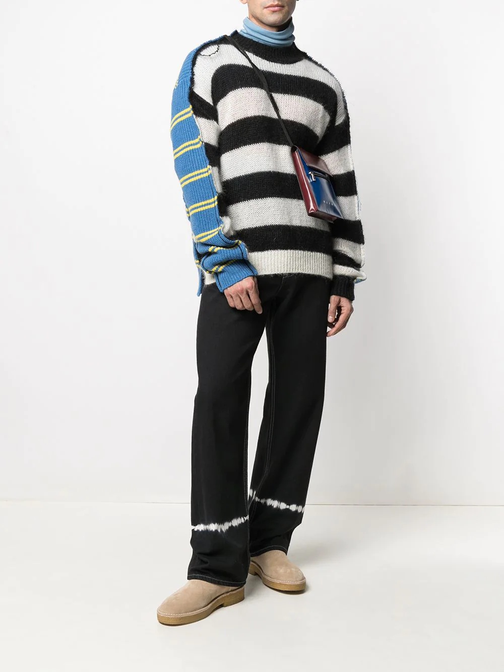 striped knit jumper - 2