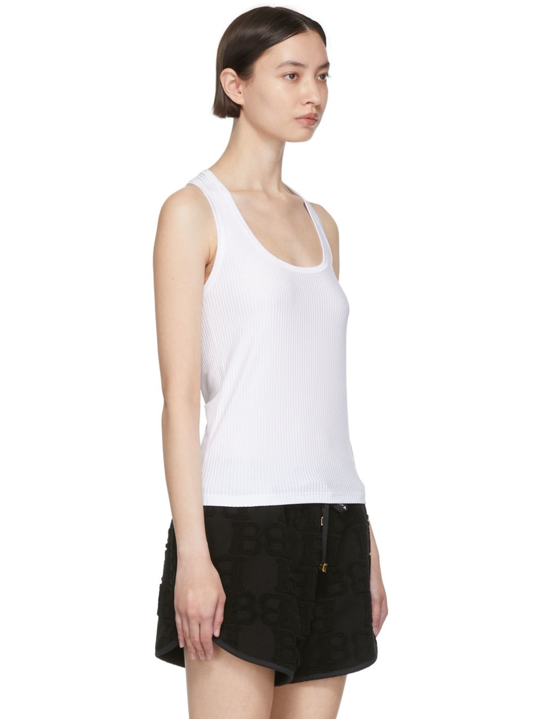 White Nylon Tank Top - 2
