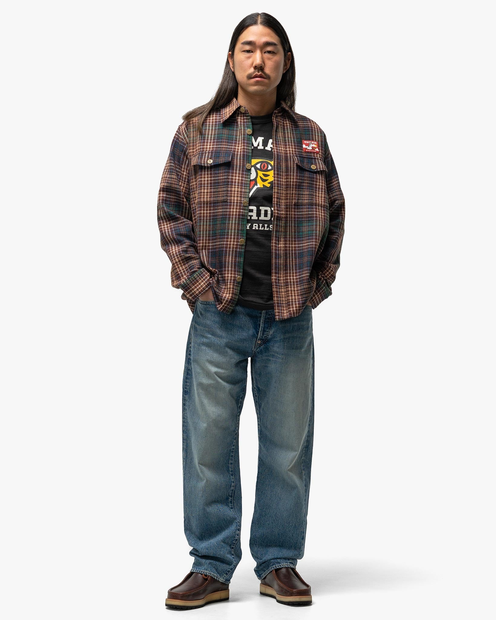 Human Made Straight Denim Pants Future Indigo - HM29PT003 | REVERSIBLE