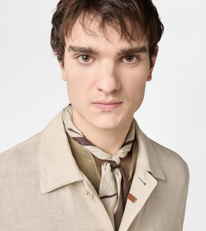 FIELD JACKET IN LINEN - BEIGE 5