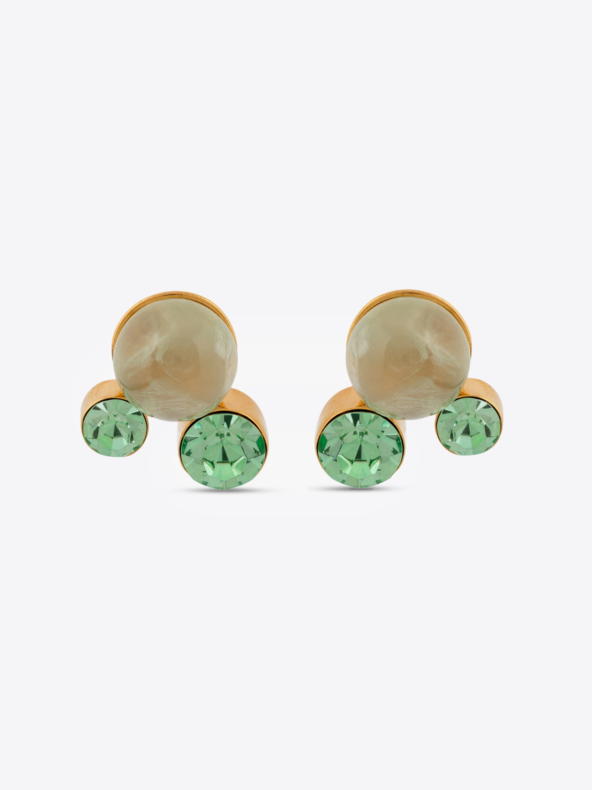 STONE PIN EARRINGS - 2